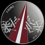 Lettland 5 Euro Silber Freiheitskämpfe 1918-1920  2019  Proof