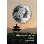1 Oz Silber Panda 2020 Berlin  in Blister Coincard