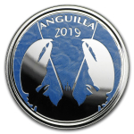 Anguilla,  2 Dollar, Lobster (2) EC8 1 Unze Silber, 1 oz Proof farbig 2019