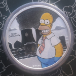 1/2 Oz Silber Tuvalu 2020 Coin Card - Homer Simpson - 0,5...