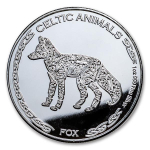 1 Unze Silber Tschad Celtic Animals Irish Fox 2019 BU
