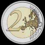 Estland 2 Euro 100. Julbiläum des Friedensvertrages...