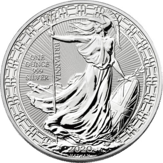 1 Unze Silber Britannia 2020 Großbritannien Oriental Border
