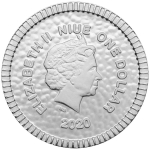 1/4 Unze Silber Niue 1 NZD Eule von Athen Neuseeland 2020...
