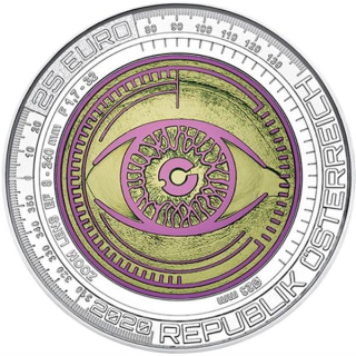 Österreich 25 Euro Niob 2020 - Der gläserne Mensch - HGH - letzte Münze !