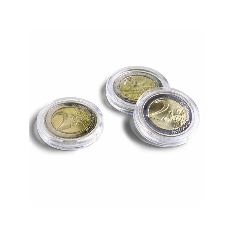 25 Münzkapseln CAPS 19 – Für 2-Cent-Münzen, 5 Pfennig & Münzen Bis 19 Mm, Kratzfest