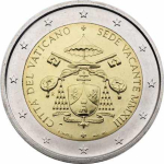 Vatikan 2013 2 Euro Sede Vacante Blister