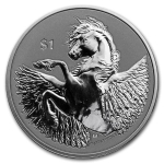 1 Unze Silber British Virgin Pegasus 2020 Reverse Cameo BU
