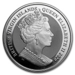 1 Unze Silber British Virgin Pegasus 2020 Reverse Cameo BU