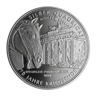 1/4 Unze Silber Germania Quadriga 2020 75 Jahre Kriegsende 999,99