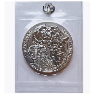 1 Unze Silber Ruanda Elefant 2009 African Ounce 50 RWF