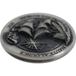 3 oz Ruanda 2020 Antique - MAYFLOWER - extra tiefes Relief Nautical Ounce - Silber antique finish - 1000 RWF - Neue Echtbilder !