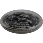 3 oz Ruanda 2020 Antique - MAYFLOWER - extra tiefes Relief Nautical Ounce - Silber antique finish - 1000 RWF - Neue Echtbilder !