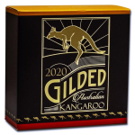 1 oz Australien 2020 Gilded Proof - KÄNGURU Kangaroo - Perth Mint vergoldet gilded - silber 1$