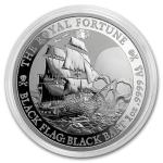 2020 Tuvalu 1 Oz Silber Black Flag (The Royal Fortune)  1 AUD BU