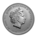 2020 Tuvalu 1 Oz Silber Black Flag (The Royal Fortune)  1 AUD BU