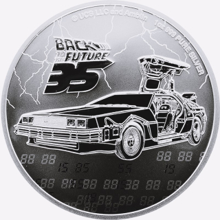 1 oz Niue 2020 BU - DELOREAN - Zurück in die Zukunft - Back to the Future - 2$