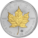 1 Unze Silber Maple Leaf 2020 Kanada teilvergoldet gilded