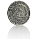 1/2 Unze Silber 2020 Samoa Serpent of Milan Feingehalt 999 Antique Finish