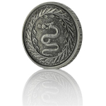 1/2 Unze Silber 2020 Samoa Serpent of Milan Feingehalt 999 Antique Finish