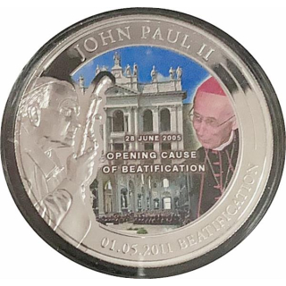 Palau 2011 1 $ Papst Johannes Paul II - Seligsprechung Eröffnung