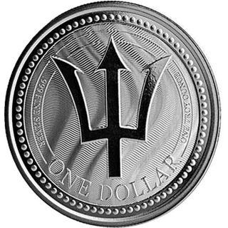 1 Unze Silber Barbados Trident 2020 Feingehalt 999