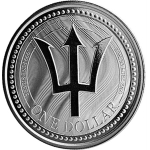 1 Unze Silber Barbados Trident 2020 Feingehalt 999