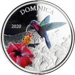 Dominica,  2 Dollar, 2020 Natur Insel Nature Isle EC8 (3)...